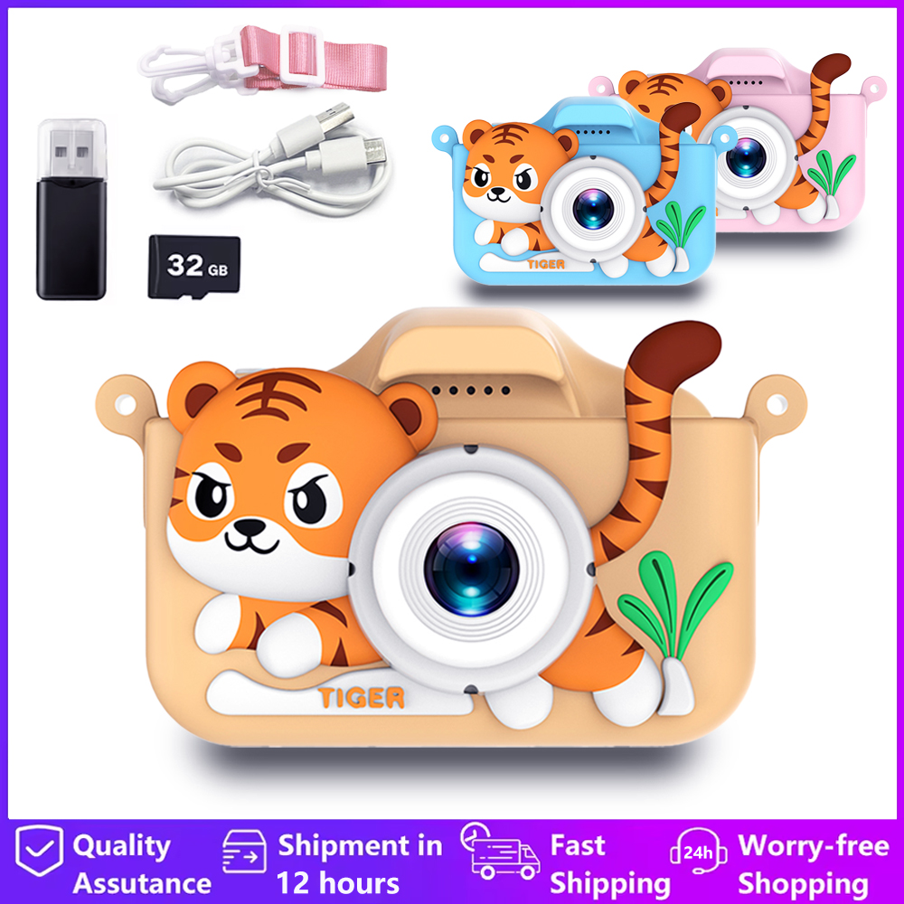 Japanese Lifestyle Video - Kids Mini Camera Cartoon Tiger Toys