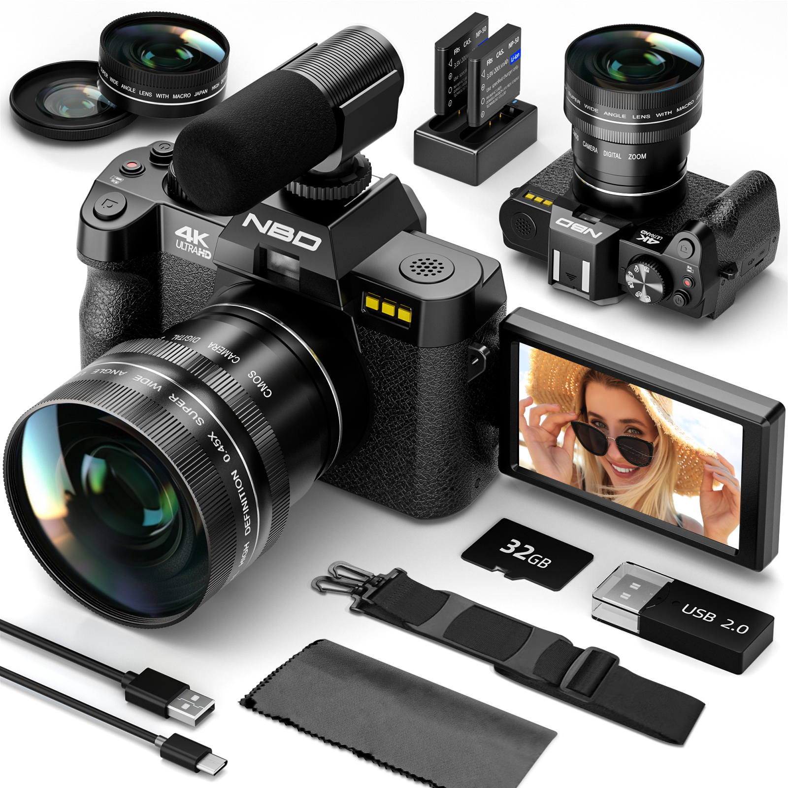 Japanese Lifestyle Video - NBD 48MP 4K Digital Camera S100F