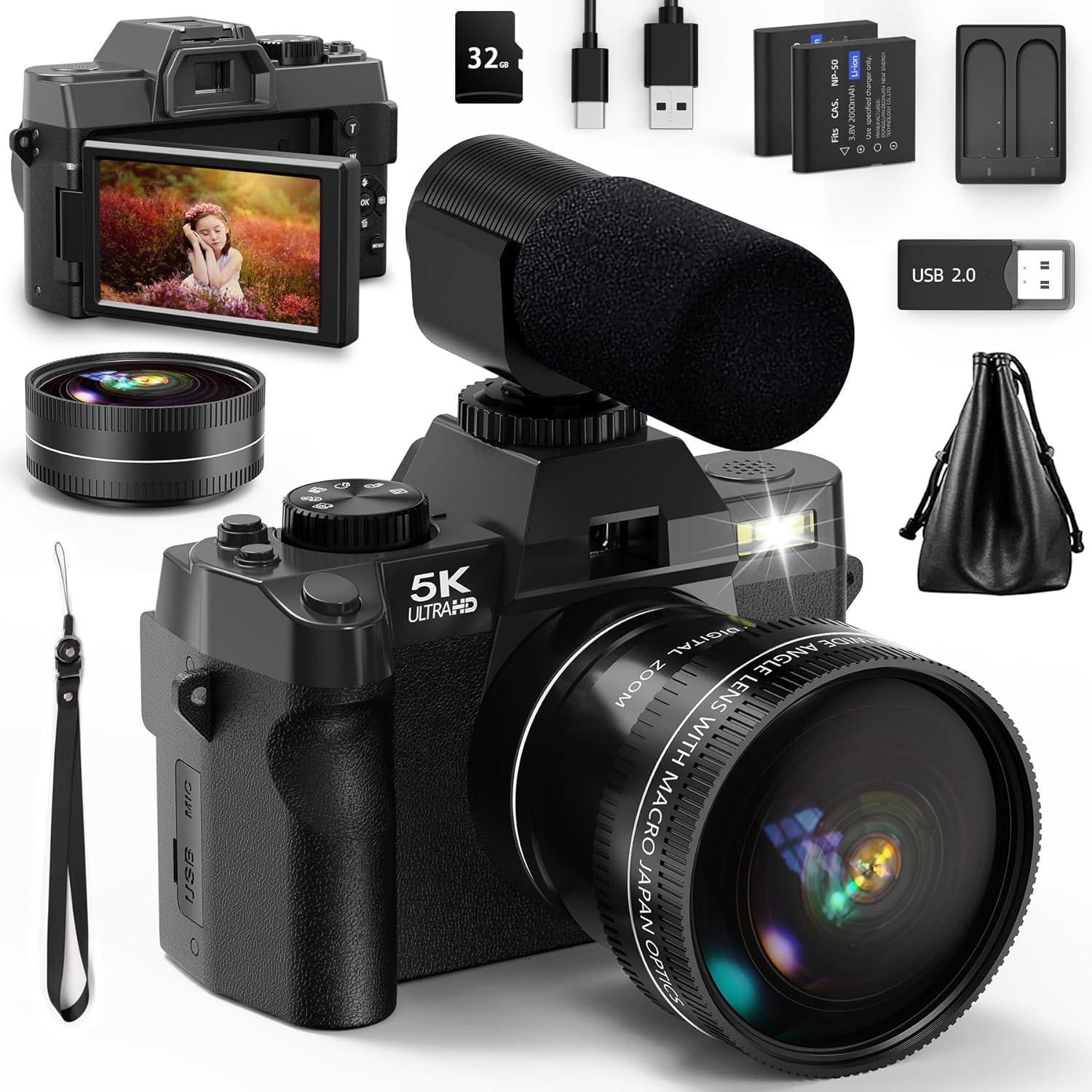 NBD 5K&48MP Digital Camera wit – Japanese Lifestyle Video Bewertung und Preis