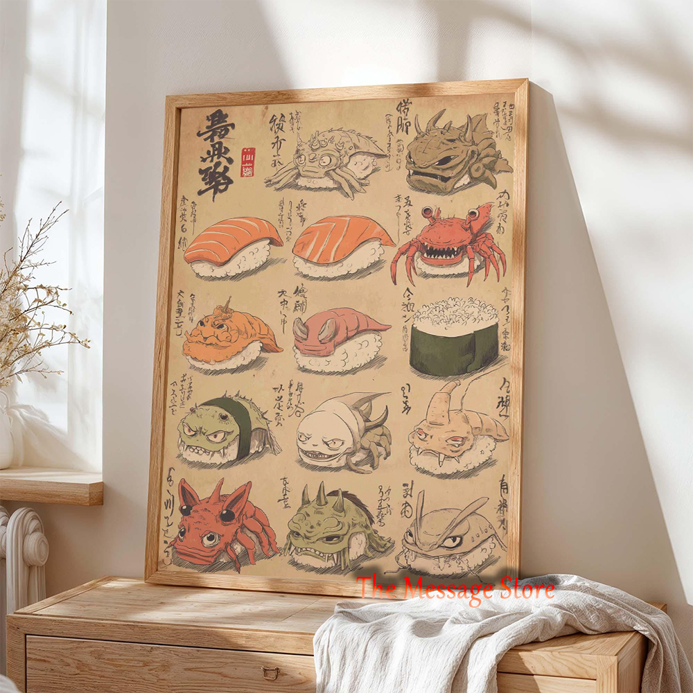 Japanese Sushi Monster Art Yok – Japanese Food Lifestyle Bewertung und Preis