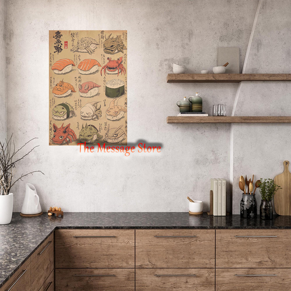 Japanese Sushi Monster Art Yok – Japanese Food Lifestyle Bewertung und Preis