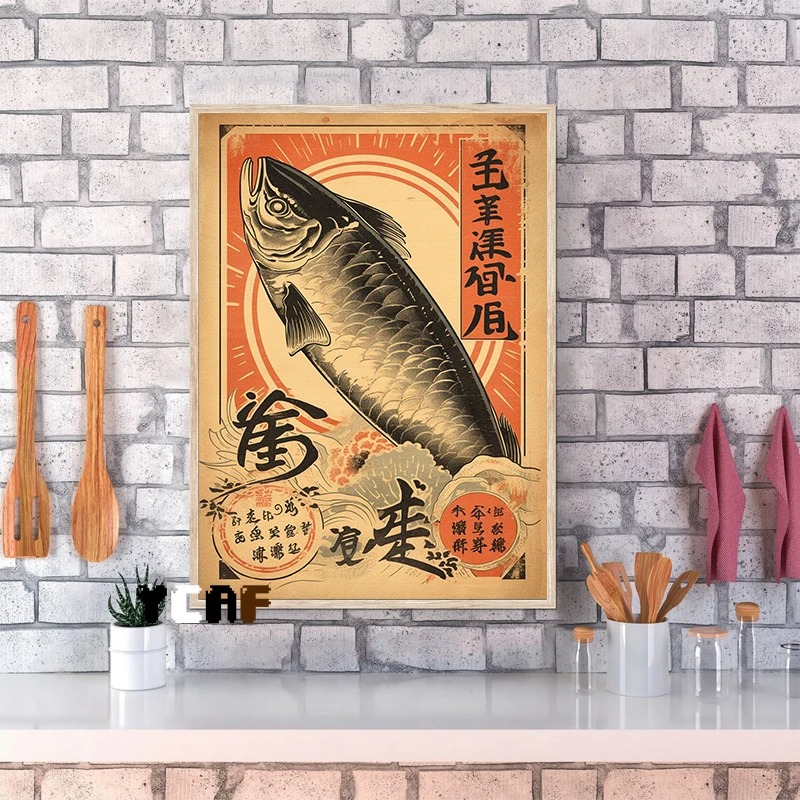Vintage Japanese Food Poster C – Japanese Food Lifestyle Bewertung und Preis