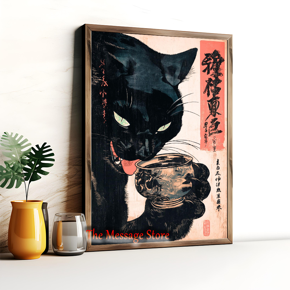 Japanese Quirky Cat Drinking A – Lifestyle Of Japanese Bewertung und Preis