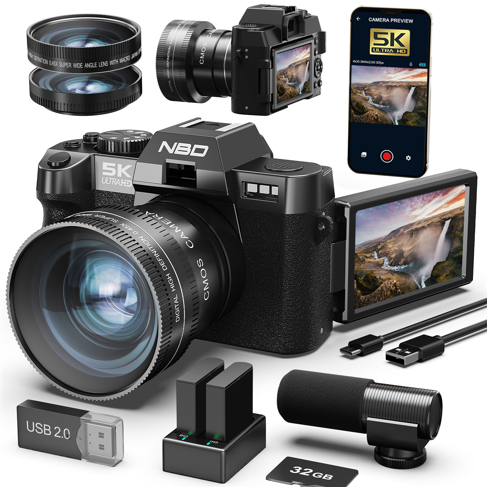 NBD 48MP&4K Digital Cameras fo – Japanese Lifestyle Video Bewertung und Preis