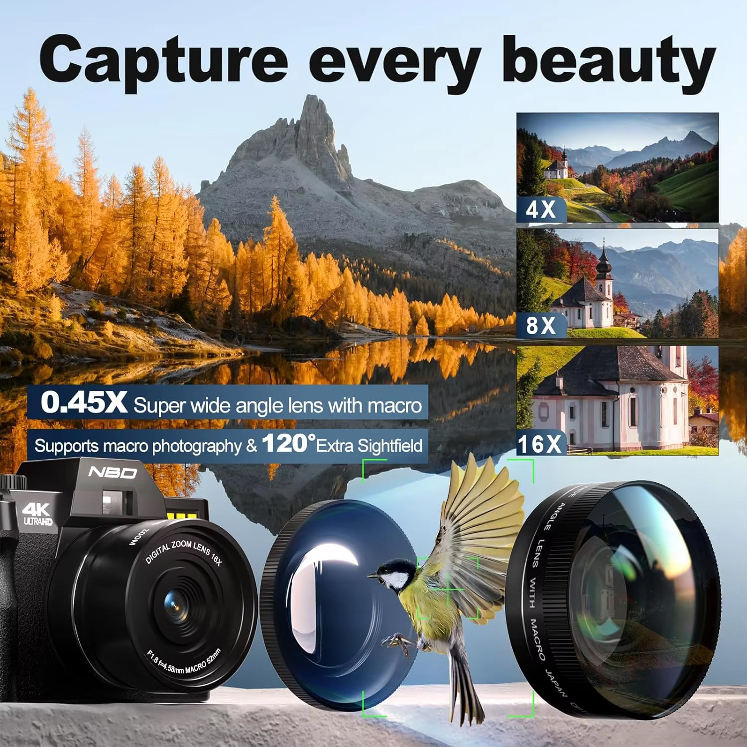 NBD 48MP 4K Digital Camera S10 – Japanese Lifestyle Video Bewertung und Preis