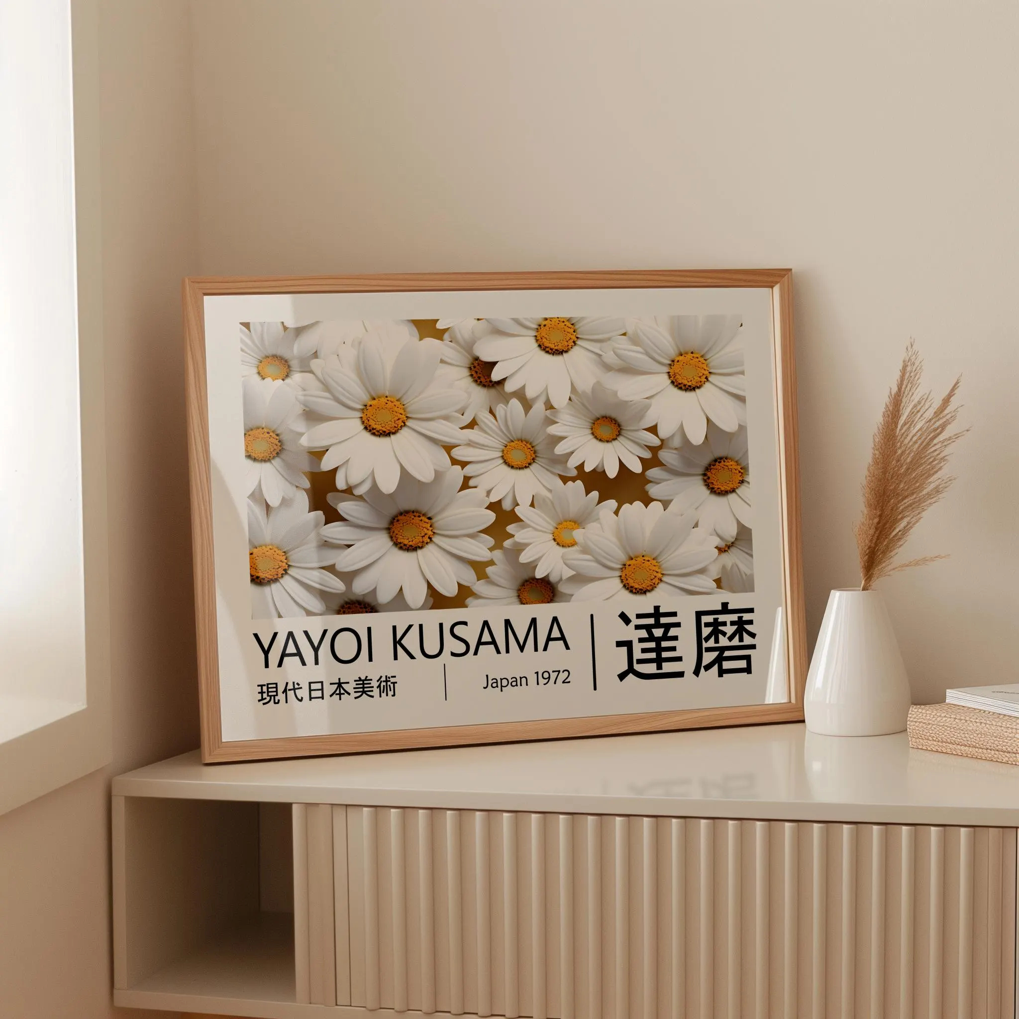 Yayoi Kusama Poster Japandi Ga – Lifestyle Of Japanese Bewertung und Preis