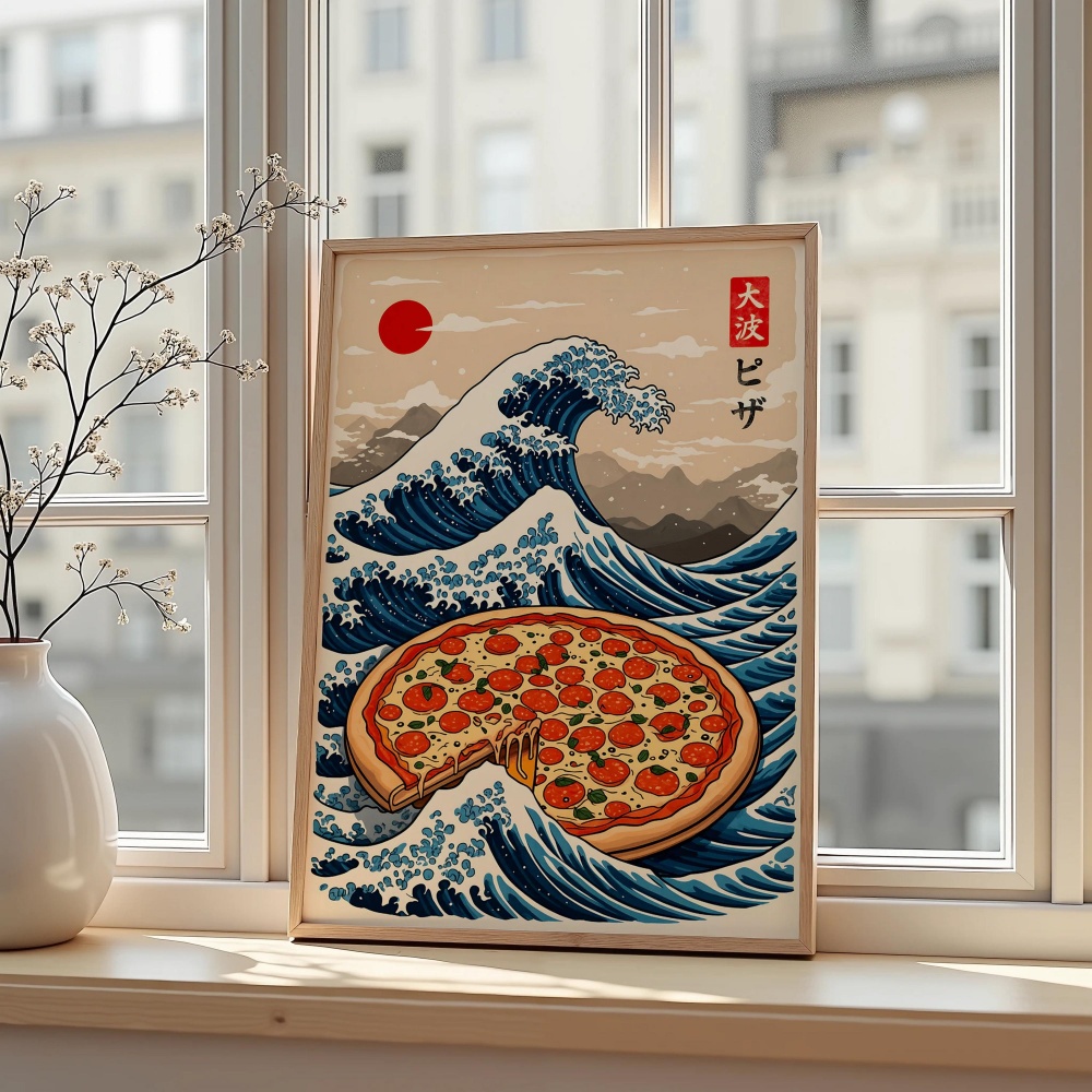 Japanese Great Wave Burger Art – Japanese Food Lifestyle Bewertung und Preis