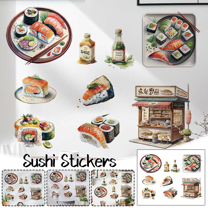 Japanese Food Sushi Sticker 3D – Japanese Food Lifestyle Bewertung und Preis
